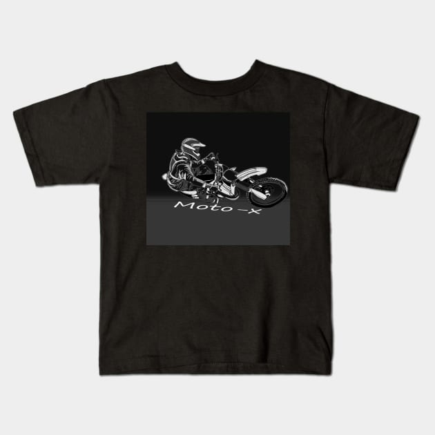 MOTO-X Racer Kids T-Shirt by Highseller